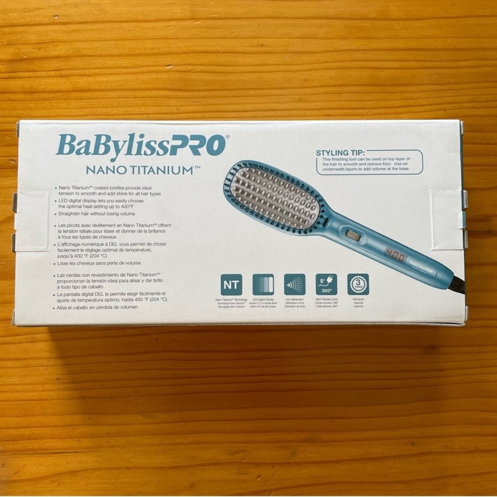 BaByliss Nano Titanium Ionic Thermal Paddle Brush